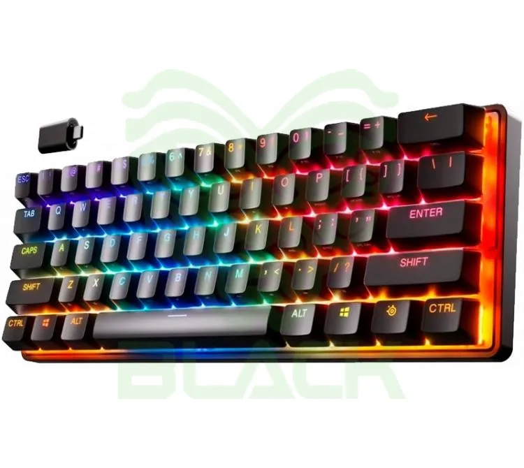 TECLADO HYPERMAGNETICO STEELSERIES APEX PRO MINI WIRELESS 2.4GHZ BLUETOOTH SWITCH OMNIPOINT 2.0 HALL EFFECT RGB 30HS