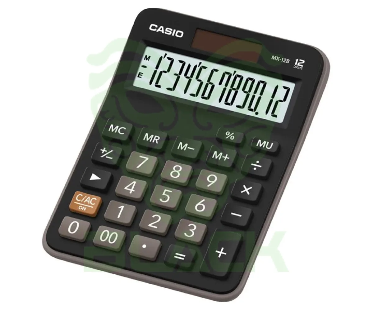 CALCULADORA CASIO (MX-12B) 12 DIGITOS BLACK