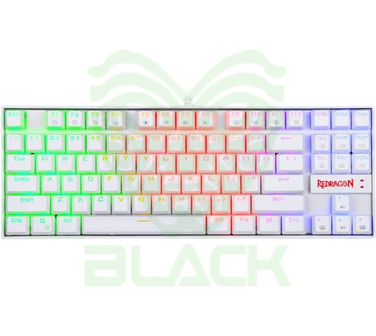 TECLADO MECANICO REDRAGON KUMARA K552 RGB WHITE OUTEMU RED ESP