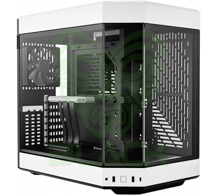 GABINETE HYTE Y60 PANDA VIDRIO TEMPLADO 3X120MM FLOW FE12 FANS VERTICAL GPU MOUNT INC. CABLE RISER PCIE 4X16 USB-C 3.2