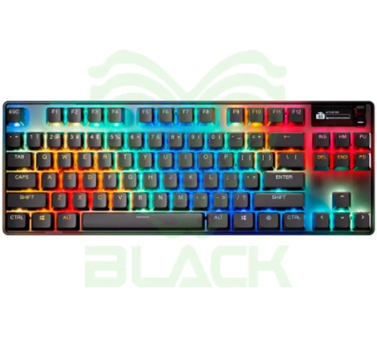 TECLADO HIPERMAGNÉTICO STEEL SERIES APEX PRO TKL 3 BLACK RGB OMNIPOINT 3.0 HALL EFFECT