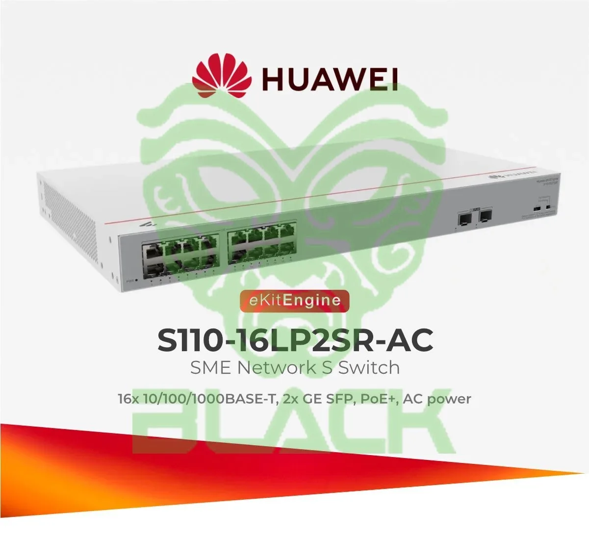 SWITCH HUAWEI EBG 16P GE 2P-SFP GE POE+ (124W) LAYER2