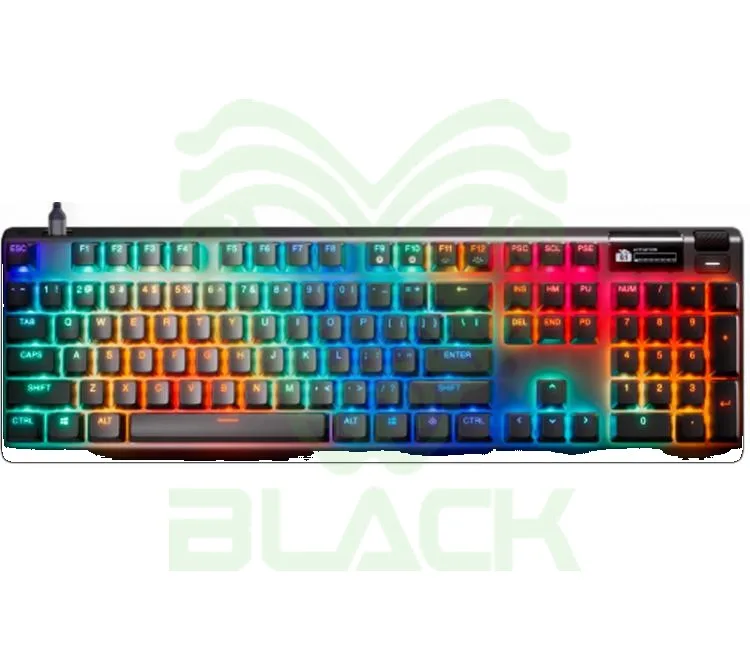 TECLADO HIPERMAGNÉTICO STEEL SERIES APEX PRO GEN3 BLACK RGB OMNIPOINT 3.0 HALL EFFECT