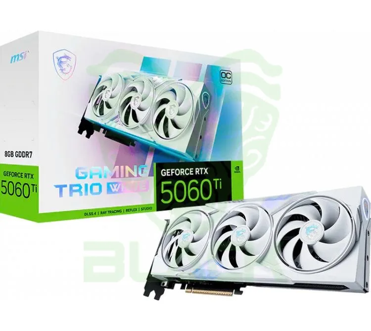 PLACA DE VIDEO MSI GEFORCE RTX 5060 TI 8GB GAMING TRIO OC WHITE