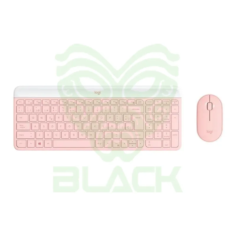 COMBO TECLADO MOUSE INALÁMBRICOS LOGITECH MK470 SLIM ROSE