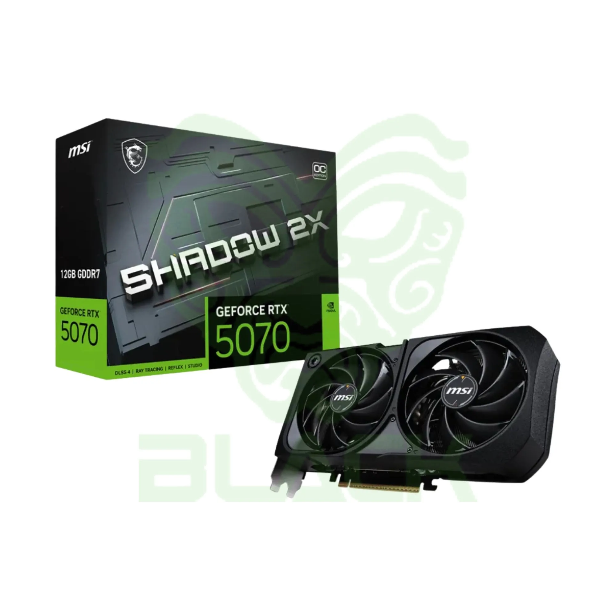PLACA DE VIDEO MSI GEFORCE RTX 5070 12G SHADOW 2X OC GDDR7 192-BIT 912-V532-011