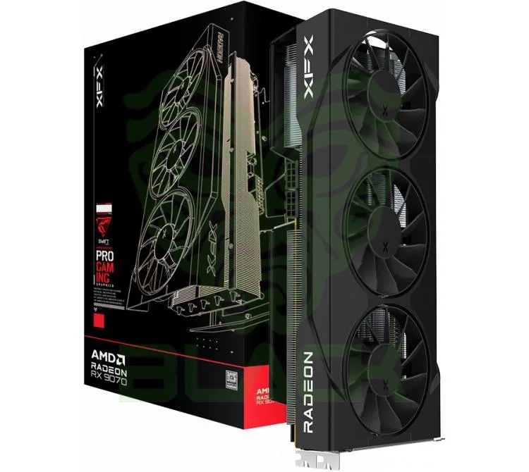 PLACA DE VIDEO XFX RADEON RX 9070 GRE 12GB GDDR6 SWIFT TRIPLE FAN GAMING EDITION OC
