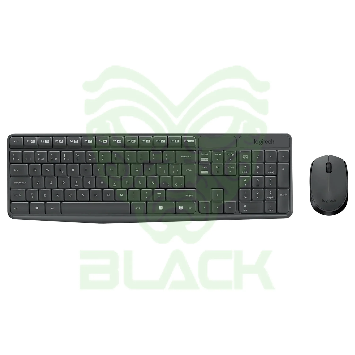 COMBO TECLADO Y MOUSE INALÁMBRICO LOGITECH MK235 NEGRO
