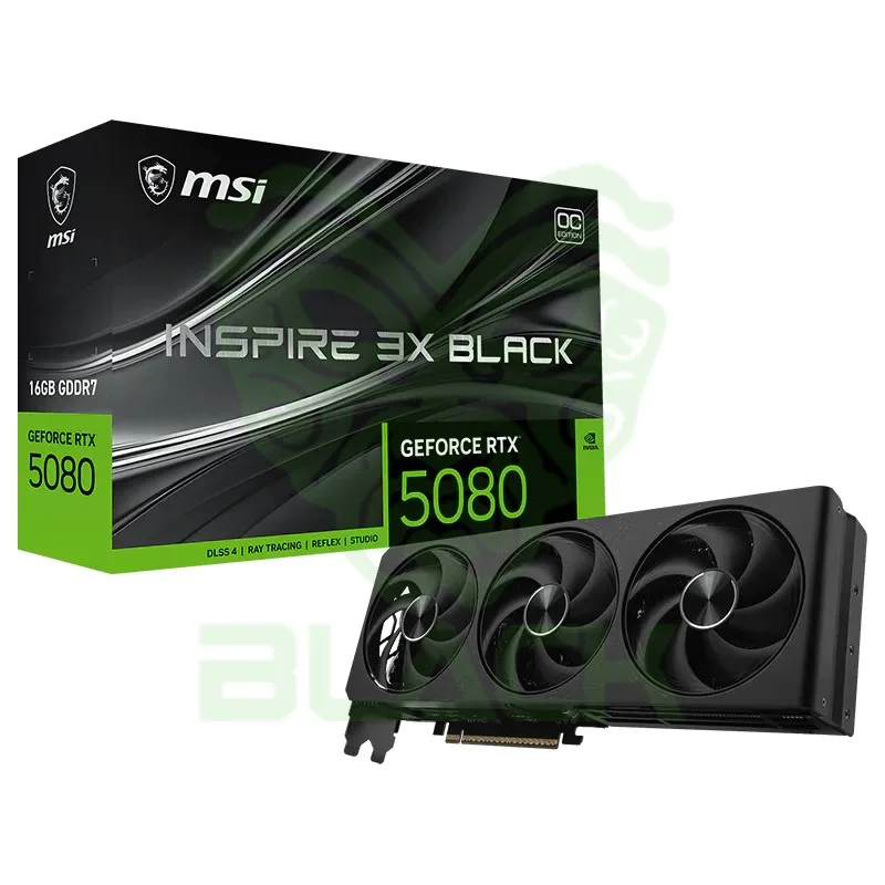 VGA MSI GEFORCE RTX 5080 16G INSPIRE 3X OC BLACK