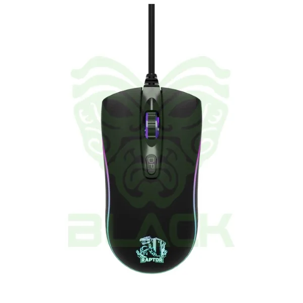 MOUSE GAMER RAPTOR STORM GRIP 4 BOTONES 3600DPI 7 COLORES