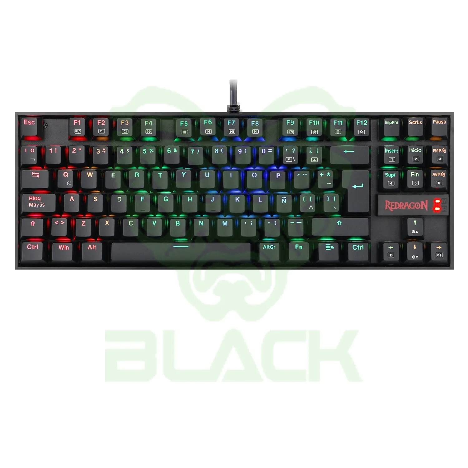 TECLADO REDRAGON KUMARA K552 RGB NEGRO