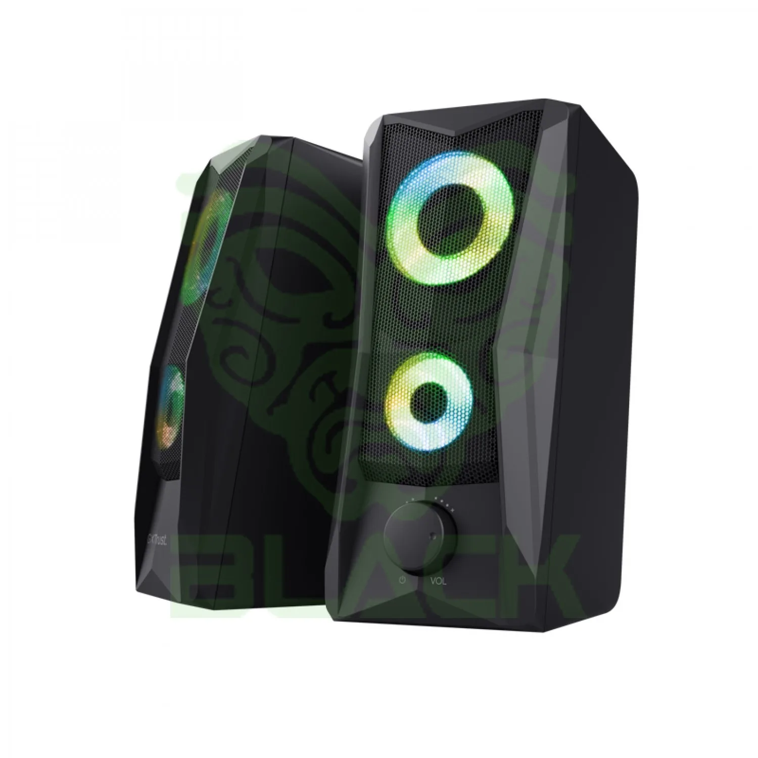 PARLANTE TRUST JAVV RGB SET BLACK 2.0 GXT606B