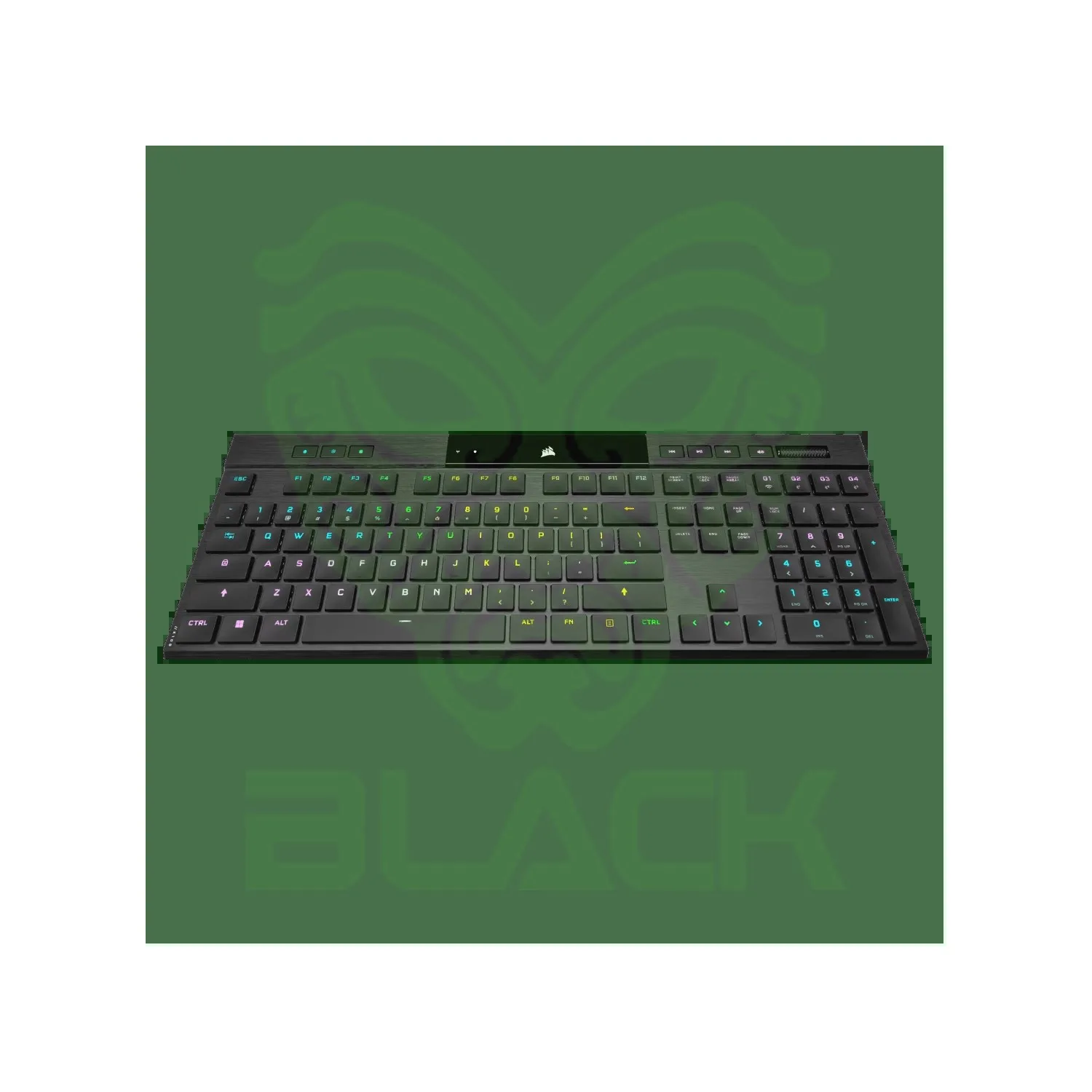 TECLADO GAMER CORSAIR RGB ULTRADELGADO K100 AIR WIRELESS CHERRY MX ULTRA LOW PROFILE