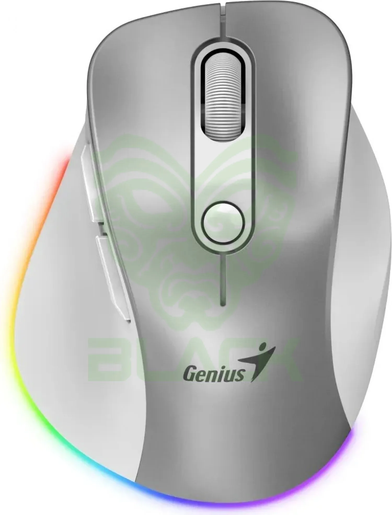 MOUSE WIRELESS MINI GENIUS ERGO 9000S PRO RECARGABLE PEARL/WHITE