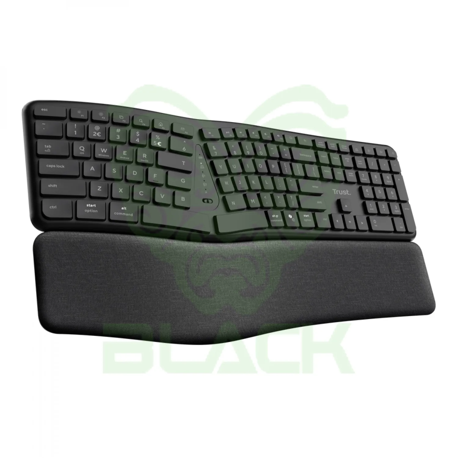 TECLADO TRUST KEYRA ERGO MULTI WIRELESS ES
