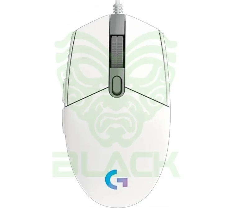 MOUSE LOGITECH C/CABLE G203 BLANCO GAMING