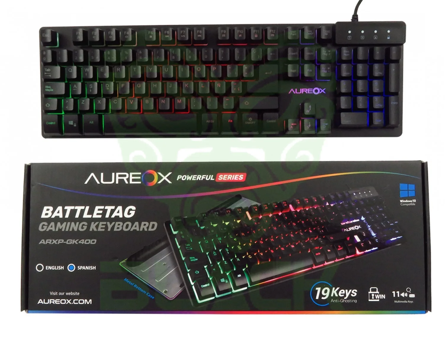 TECLADO AUREOX BATTLETAG GAMING GK400