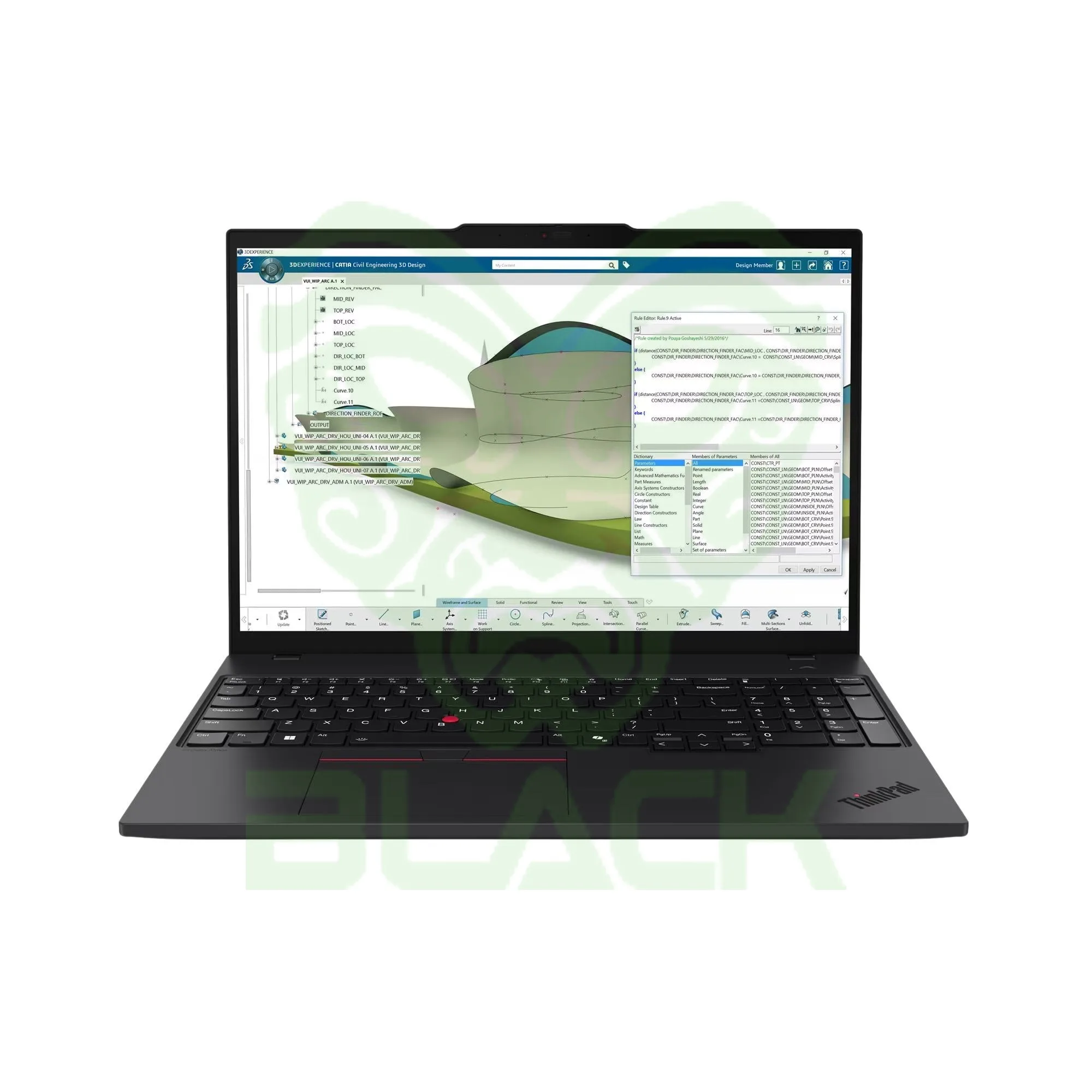WORKSTATION NOTEBOOK LENOVO THINKPAD P16 GEN 4 AMD RYZEN AI 7 PRO 350 32GB 1TB 16" G4 WINDOWS 11 PRO 21QSS1G500