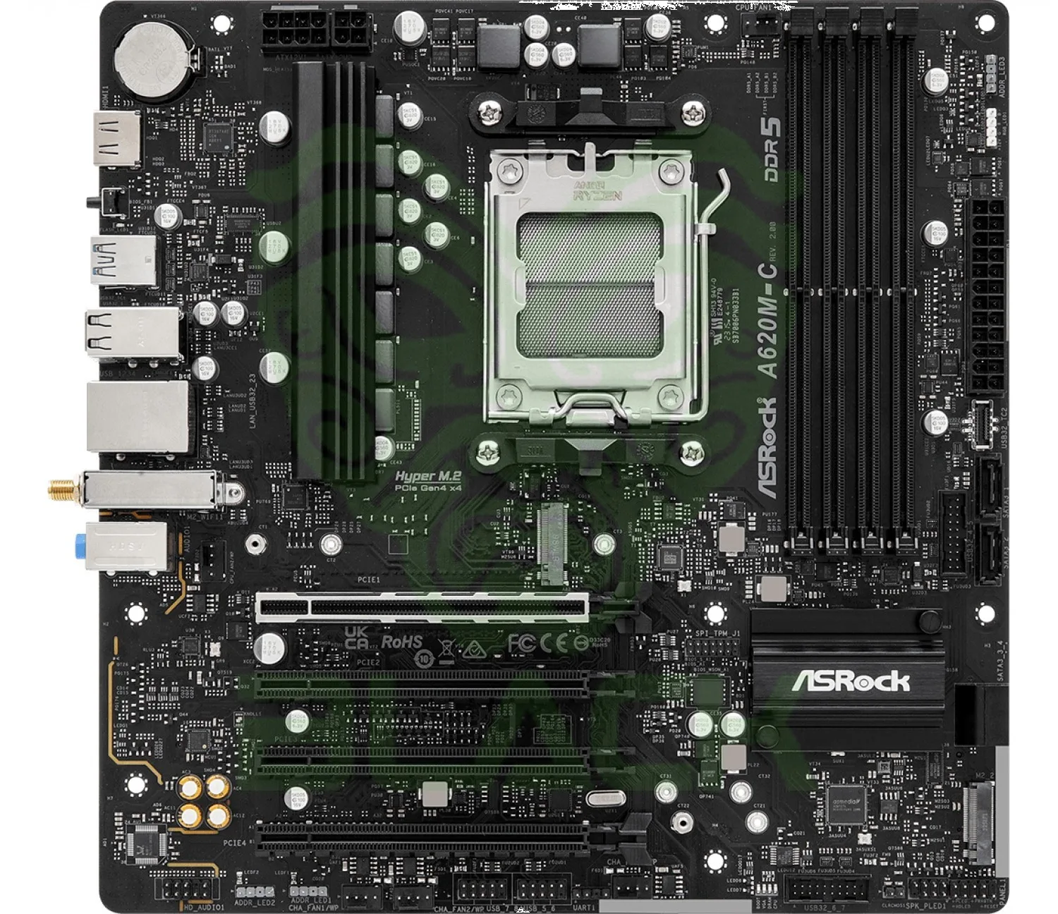 MOTHER ASROCK (AM5) A620M-C R2 WIFI-AX+BT (BULK)