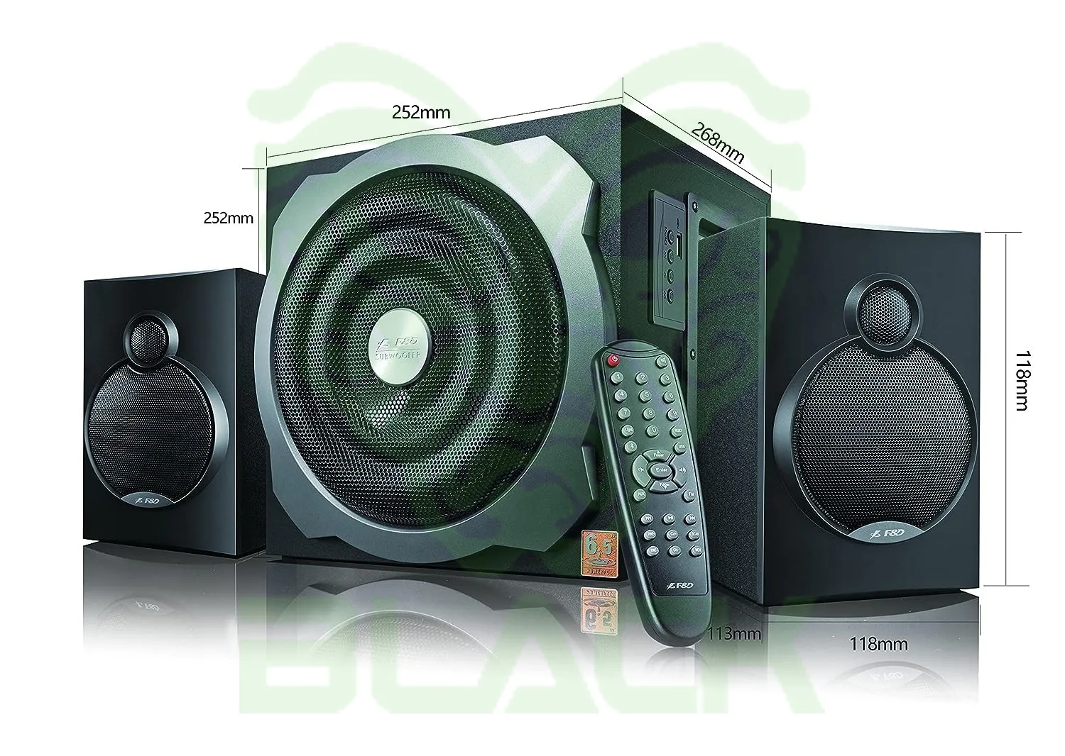 PARLANTE FYD FENDA A521X BLACK 2.1