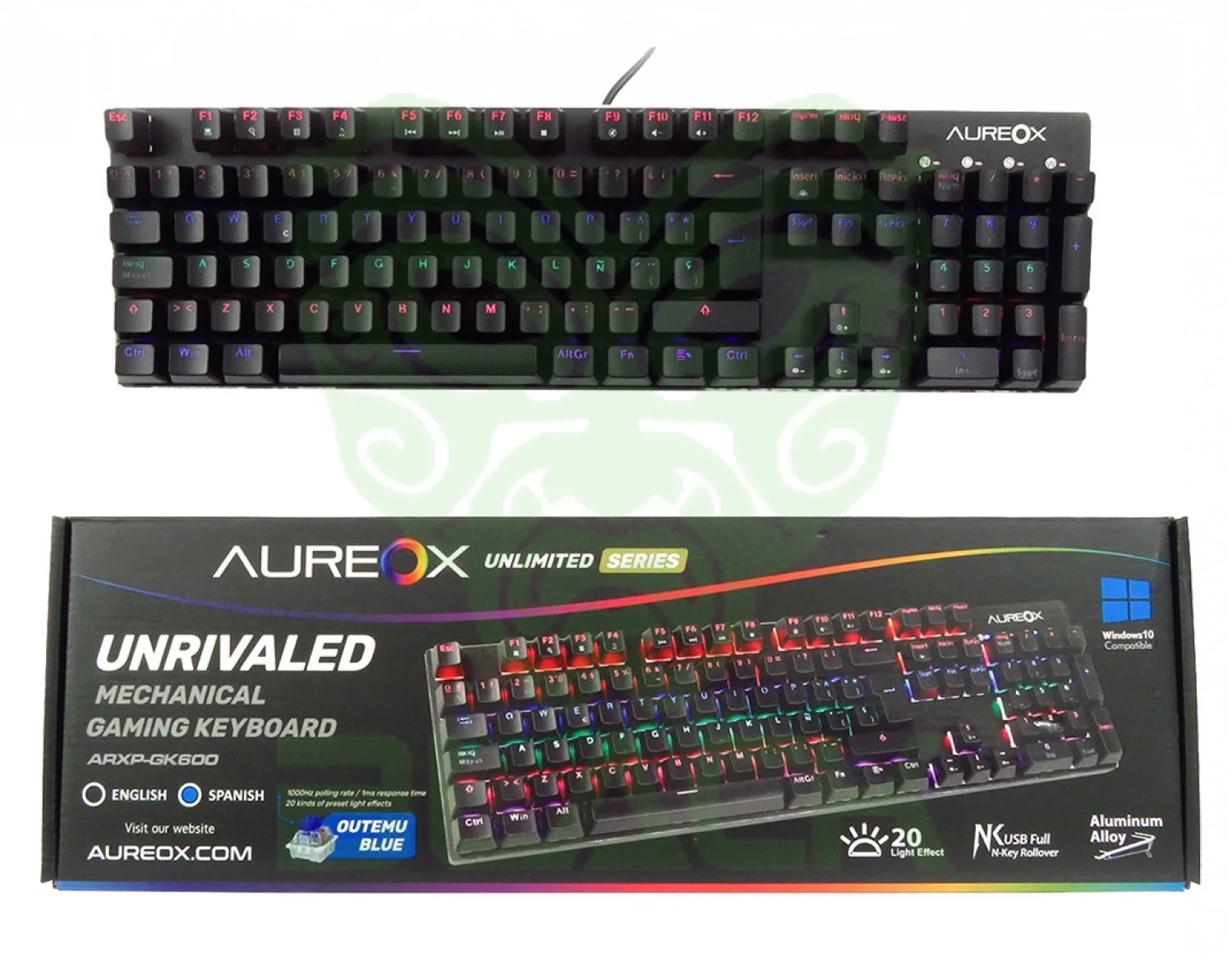 TECLADO MEC AUREOX UNRIVAILED GAMING GK600
