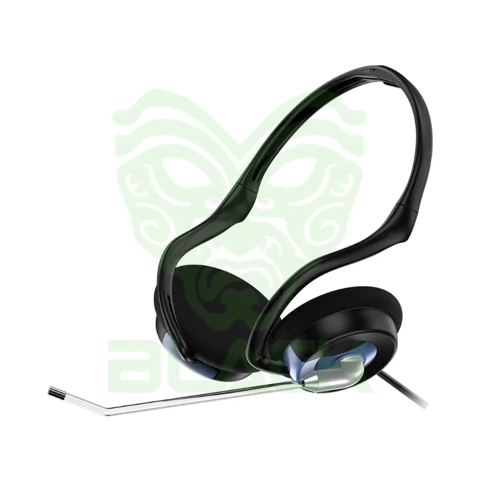 AURICULAR C/ MICROFONO HS-300N,DUAL JACK CABLE,NEW