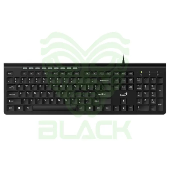 TECLADO GENIUS SLIMSTAR 230 II BLK USB BLACK