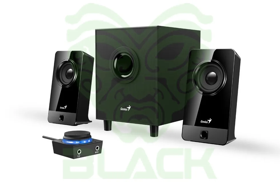 PARLANTES GENIUS SW-2.1 300X 10W (BLACK)