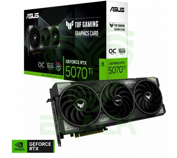 PLACA DE VIDEO ASUS TUF GEFORCE RTX 5070 TI 16GB GDDR7 GAMING OC