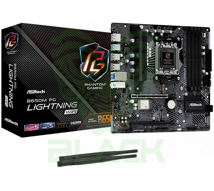 MOTHER ASROCK B650M PG LIGHTNING WIFI AM5 DDR5