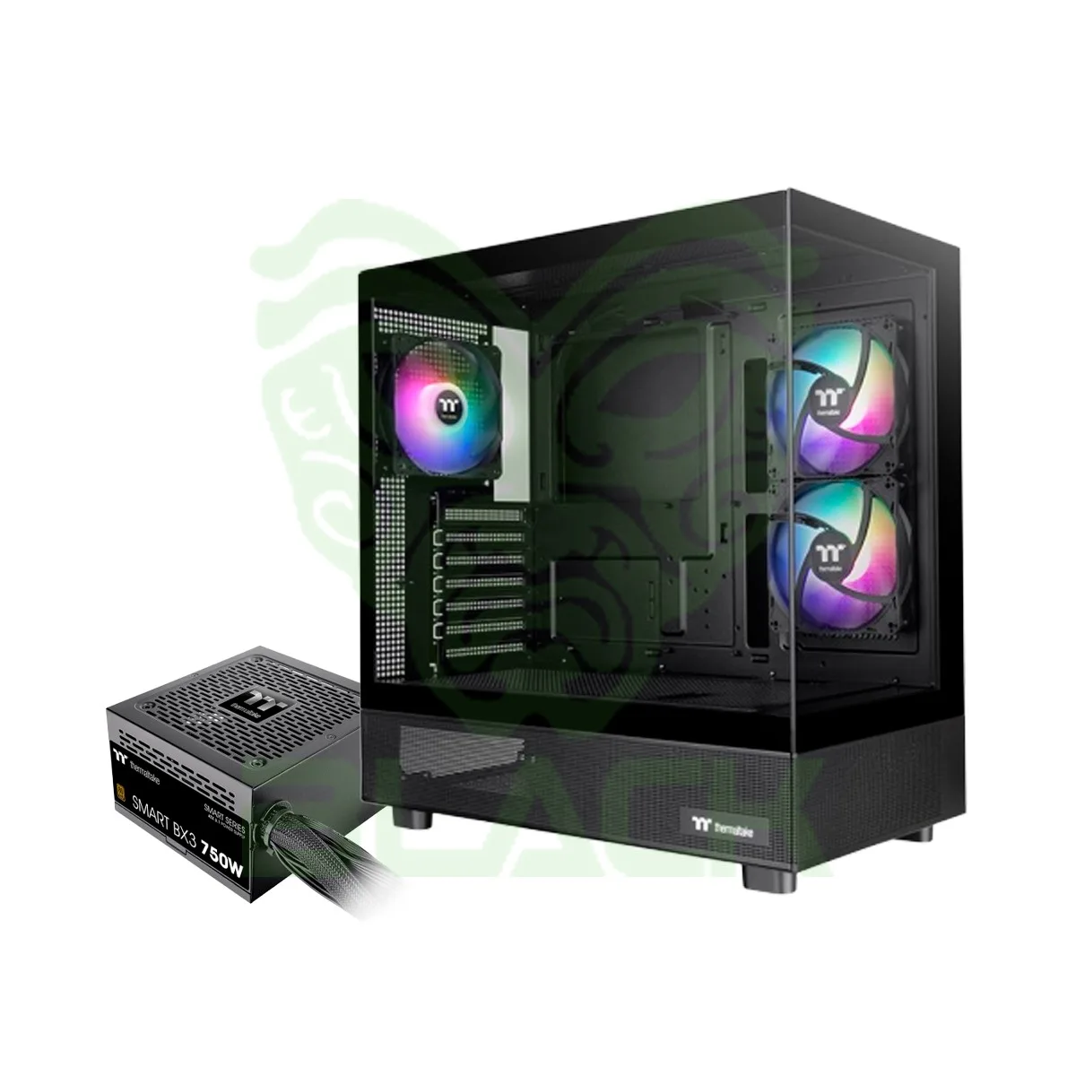 GABINETE TT VIEW 270 PLUS LITE FAN ARGB X3 TG X2 C/FUENTE 750W BRONZE