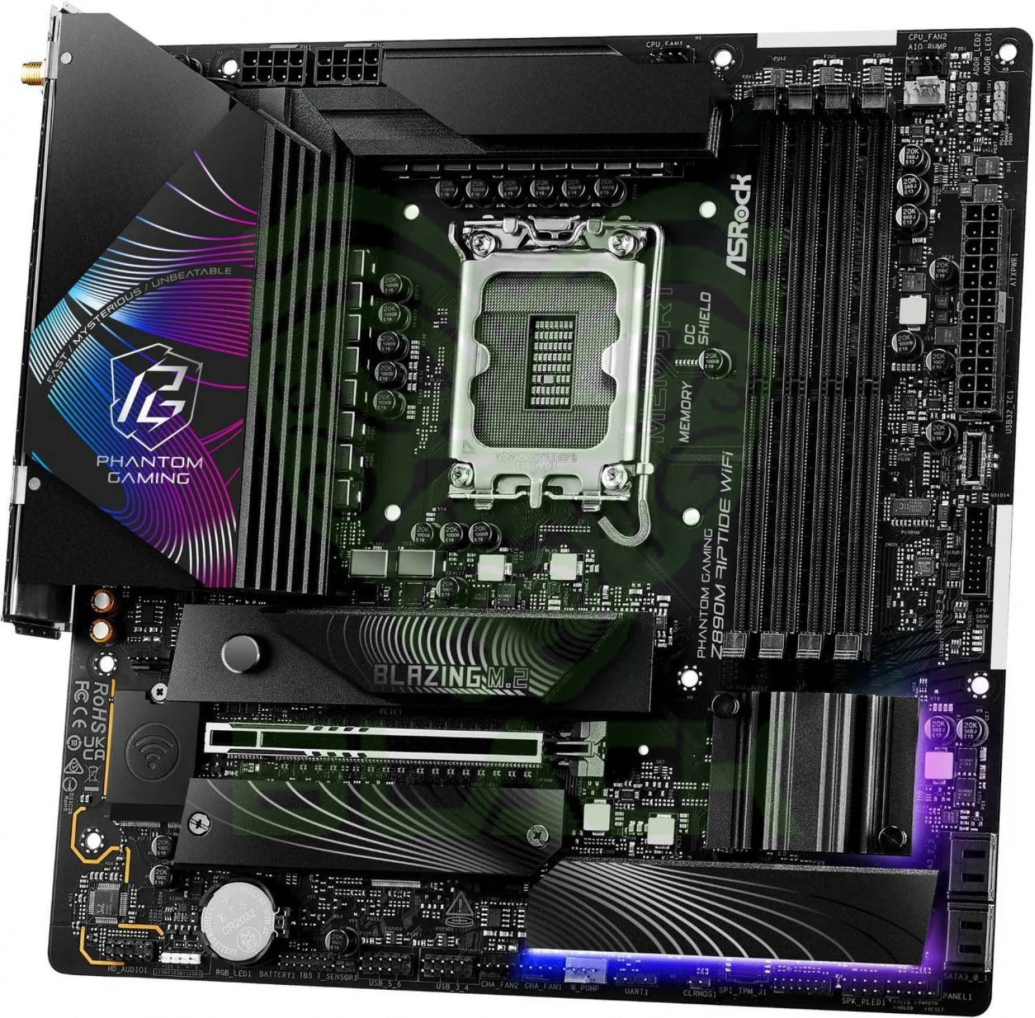 MOTHER ASROCK (LGA1851) Z890M PHANTHOM GAMING RIPTIDE WIFI