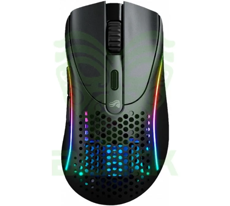 MOUSE GLORIOUS MODEL D 2 WIRELESS 2.4GHZ BLUETOOTH 5.2 MATTE BLACK RGB 26K DPI 66GR 110HS