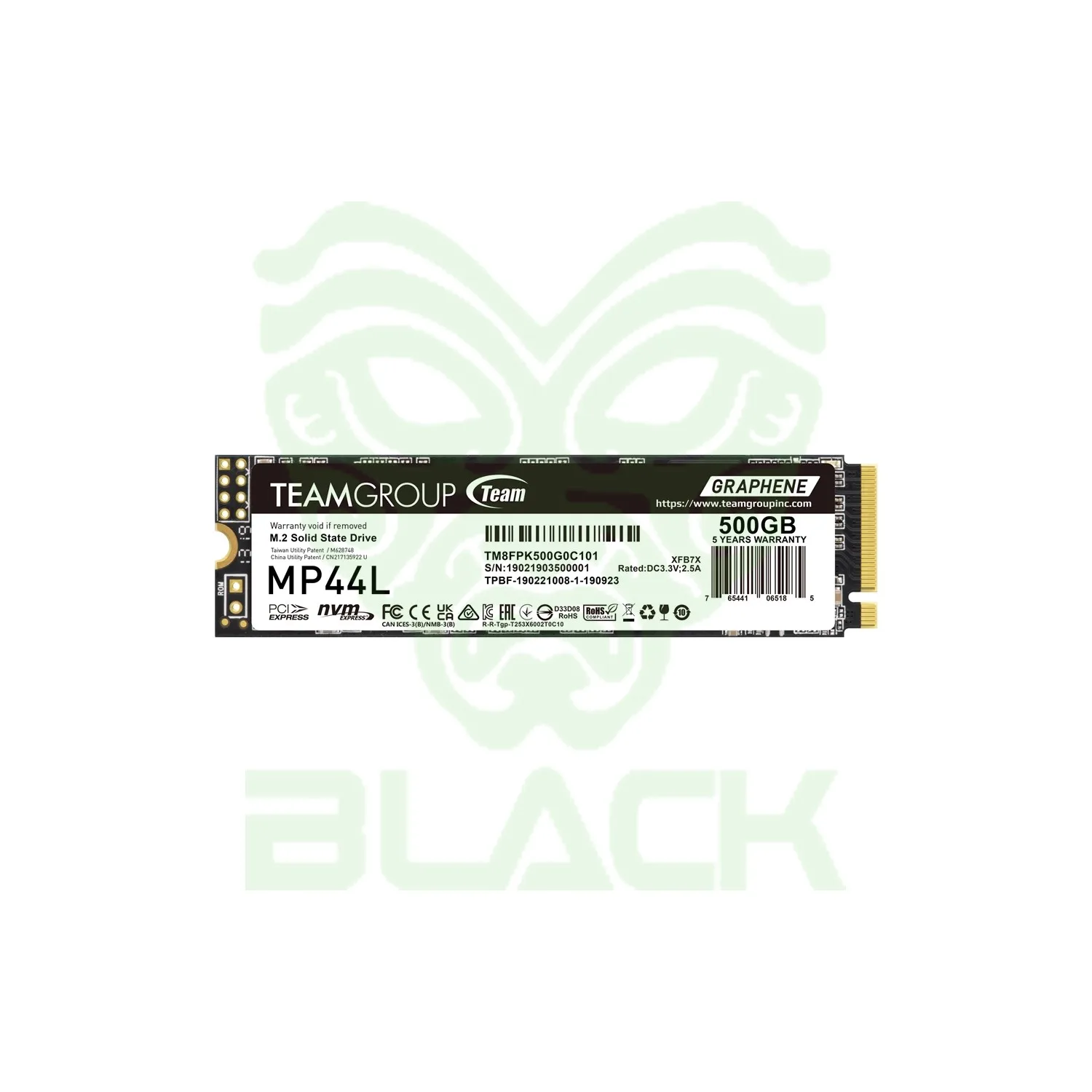 DISCO INTERNO SSD TEAM GROUP MP44L 500GB M.2 NVME PCIE 4.0 5000MB/S