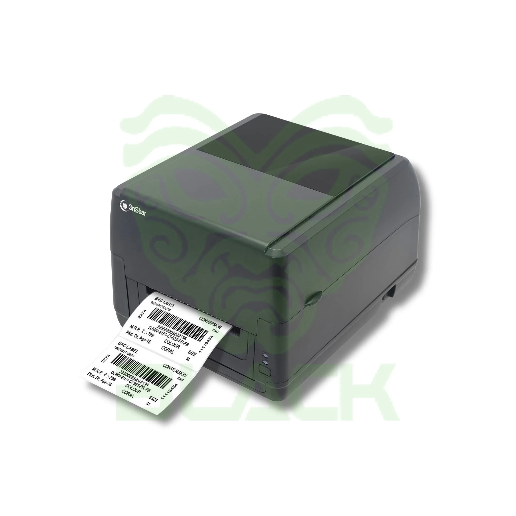 IMPRESORA DE ETIQUETAS 3NSTAR LTT334 TRANSFERENCIA TERMICA Y TERMICA DIRECTA COLOR NEGRO