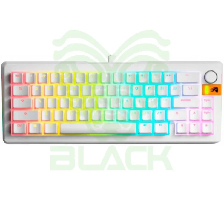TECLADO MECANICO GLORIOUS GMMK3 HE 75% RGB HALL EFECT 8K HZ WHITE US