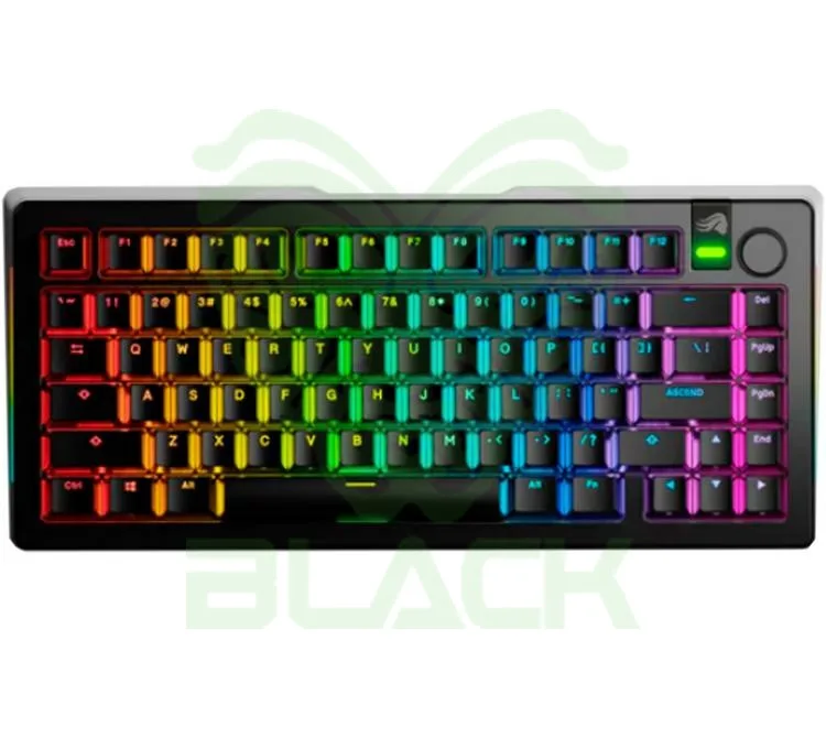 TECLADO MECANICO GLORIOUS GMMK3 PRO 75% RGB SWITCHES FOX BLACK US