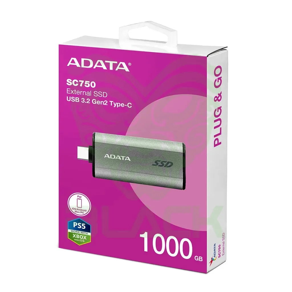 DISCO EXTERNO SSD 500GB ADATA SC750 USB-C 3.2