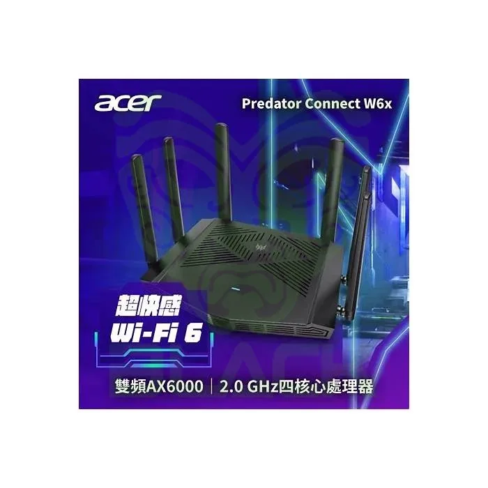 ROUTER ACER PREDATOR AX6000 CONNECT W6X WI-FI GAMING