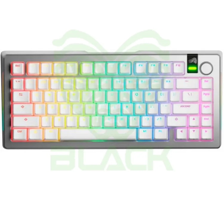 TECLADO MECANICO GLORIOUS GMMK3 PRO 75% RGB SWITCHES FOX WHITE US