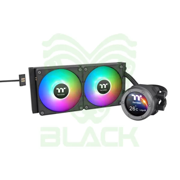 Water Cooling Thermaltake Th280 V2 Ultra Ex ARGB Sync Aio 280mm Black Water Block 2.1inch Lcd