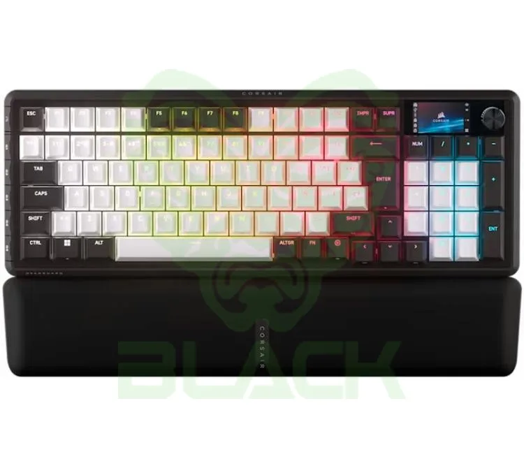 TECLADO MECANICO CORSAIR VANGUARD 96 WIRELESS SLIPSTREAM 8000HZ HYPER POLLING SWITCH MLX PLASMA PANTALLA LCD RGB ICUE