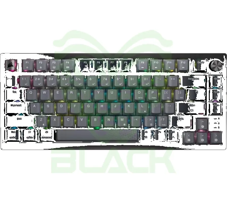 TECLADO MECANICO CORSAIR K65 PLUS 75% WIRELESS 2.4GHZ BLUETOOTH 1MS SWITCH MLX RED RGB 266HS