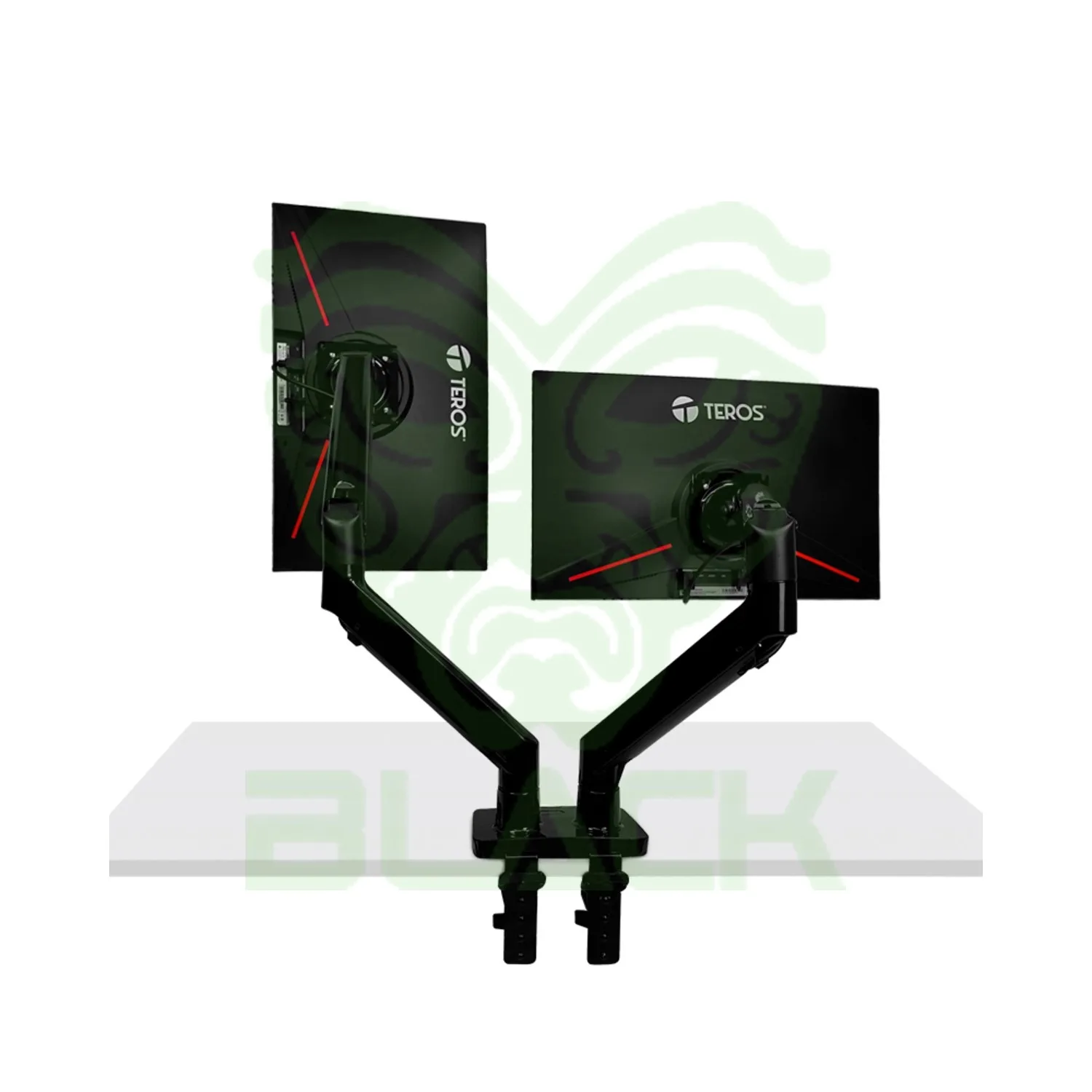 SOPORTE DOBLE MONITOR TEROS TE-7114 BRAZO ARTICULADO 22" A 32"