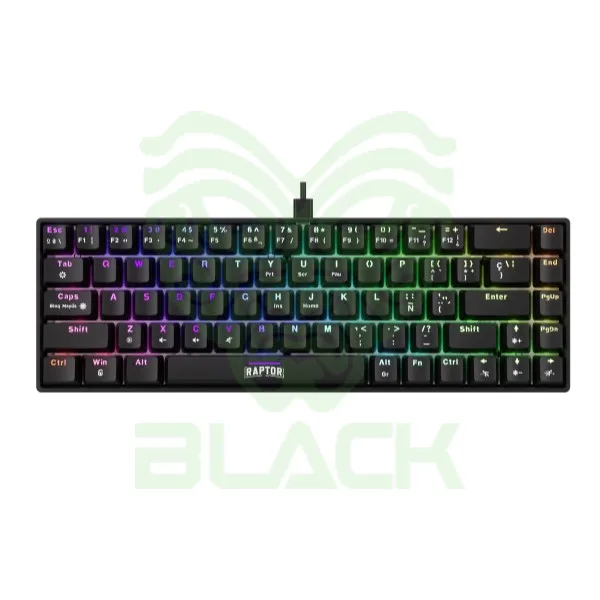 TECLADO GAMER RAPTOR FIRECLAW M68 MECANICO RETROILUMINADO SWITCH RED OUTEMU