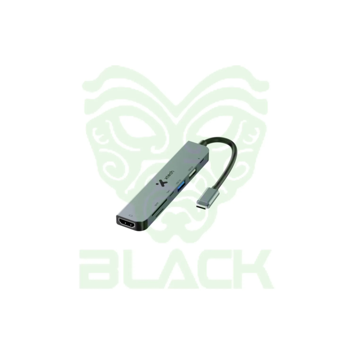 ADAPTADOR XTECH, MULTIPUERTO, 7 EN 1 , USB C