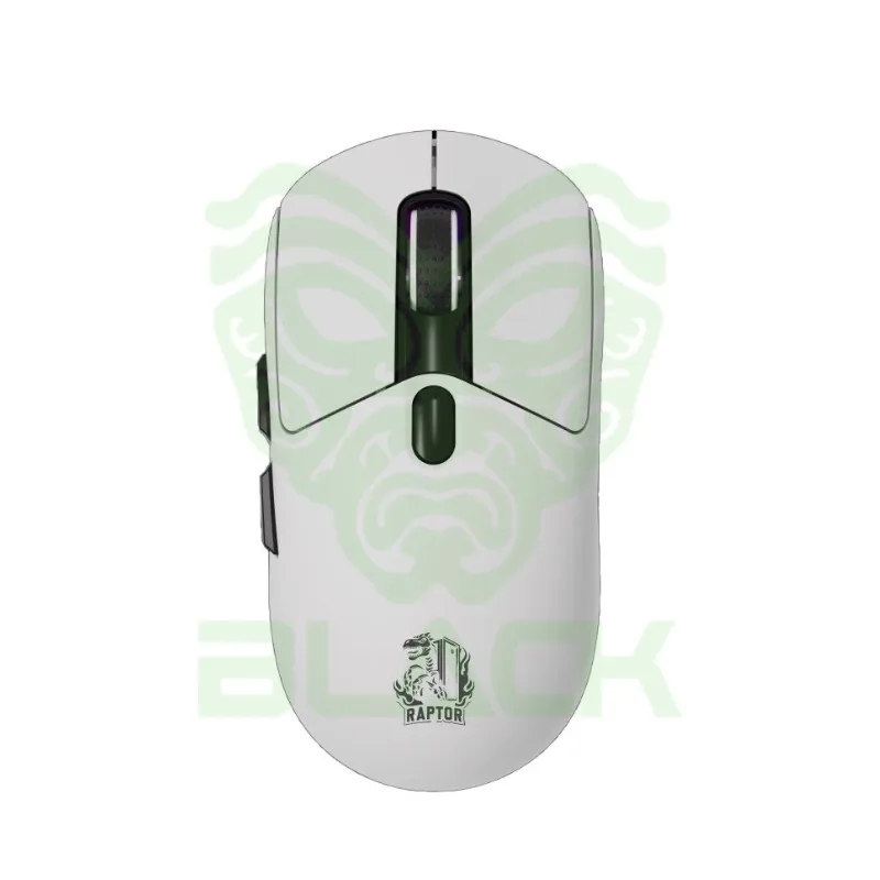 MOUSE GAMER RAPTOR STORM GRIP WIRELESS 7 BOTONES 24000DPI RGB PIXART SENSOR WHITE
