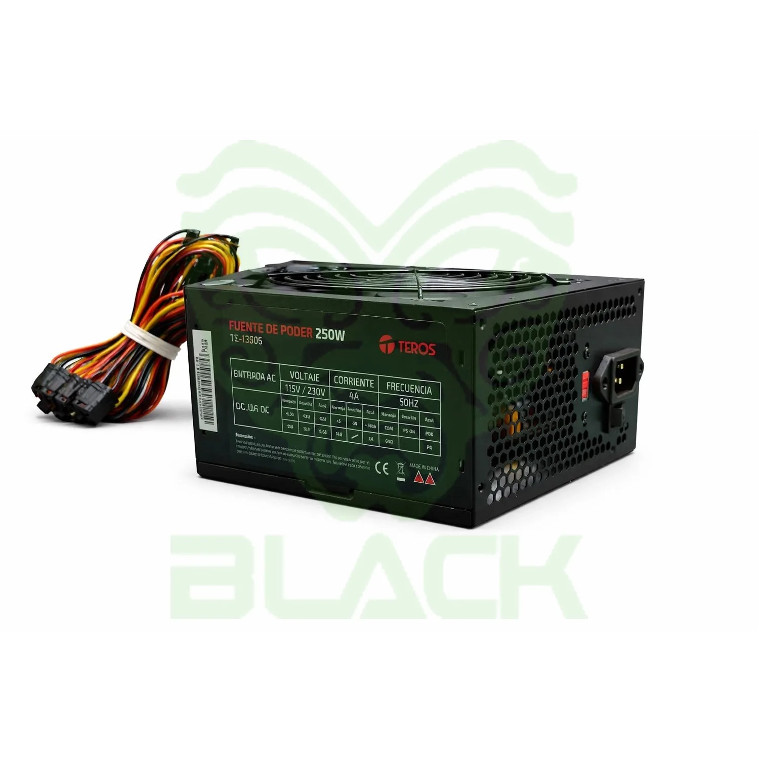 FUENTE TEROS TE-1330S 250W ATX 24 PINES