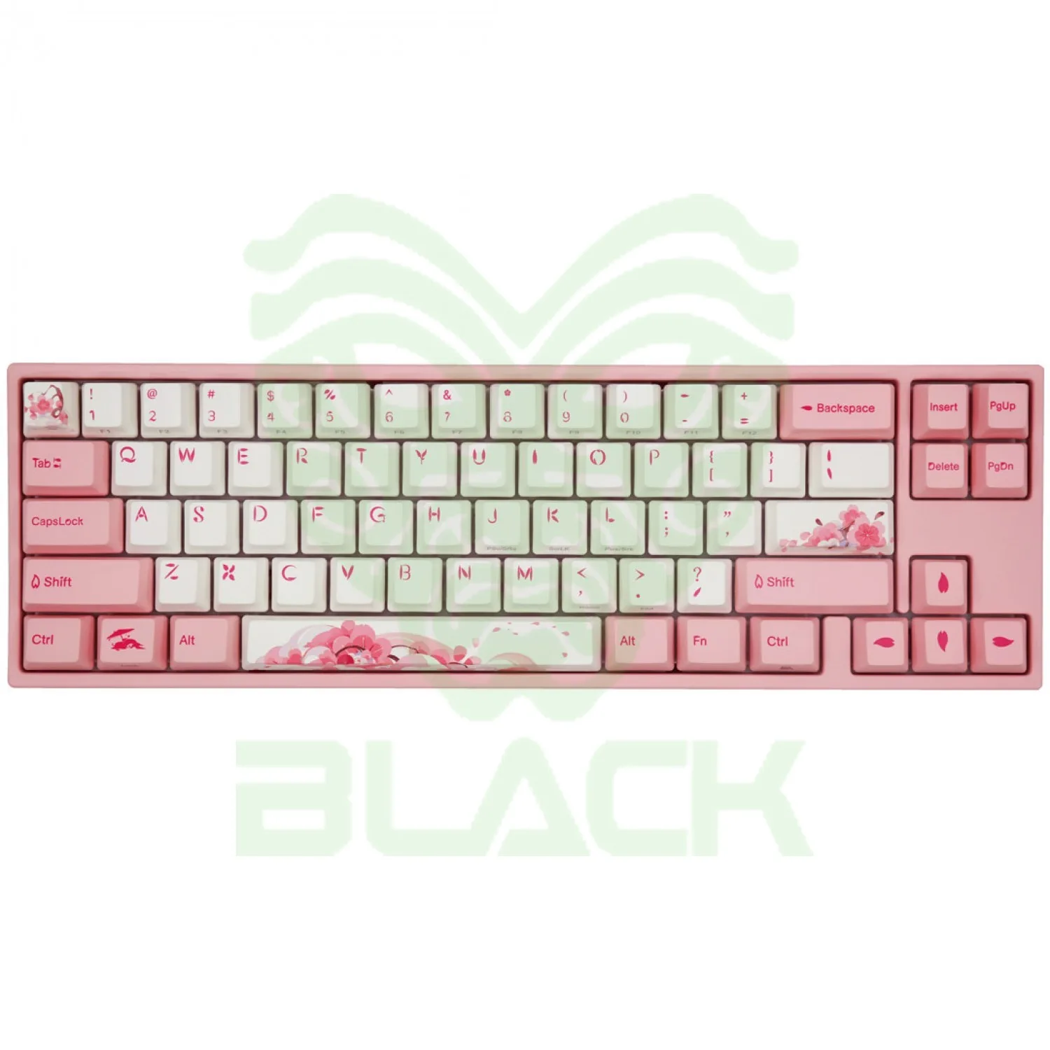 TECLADO MECANICO DUCKY MIYA PRO SAKURA V2 SWITCH VARMILO EC ROSE V2 ENGLISH PBT ILUMINACION LED BLANCO