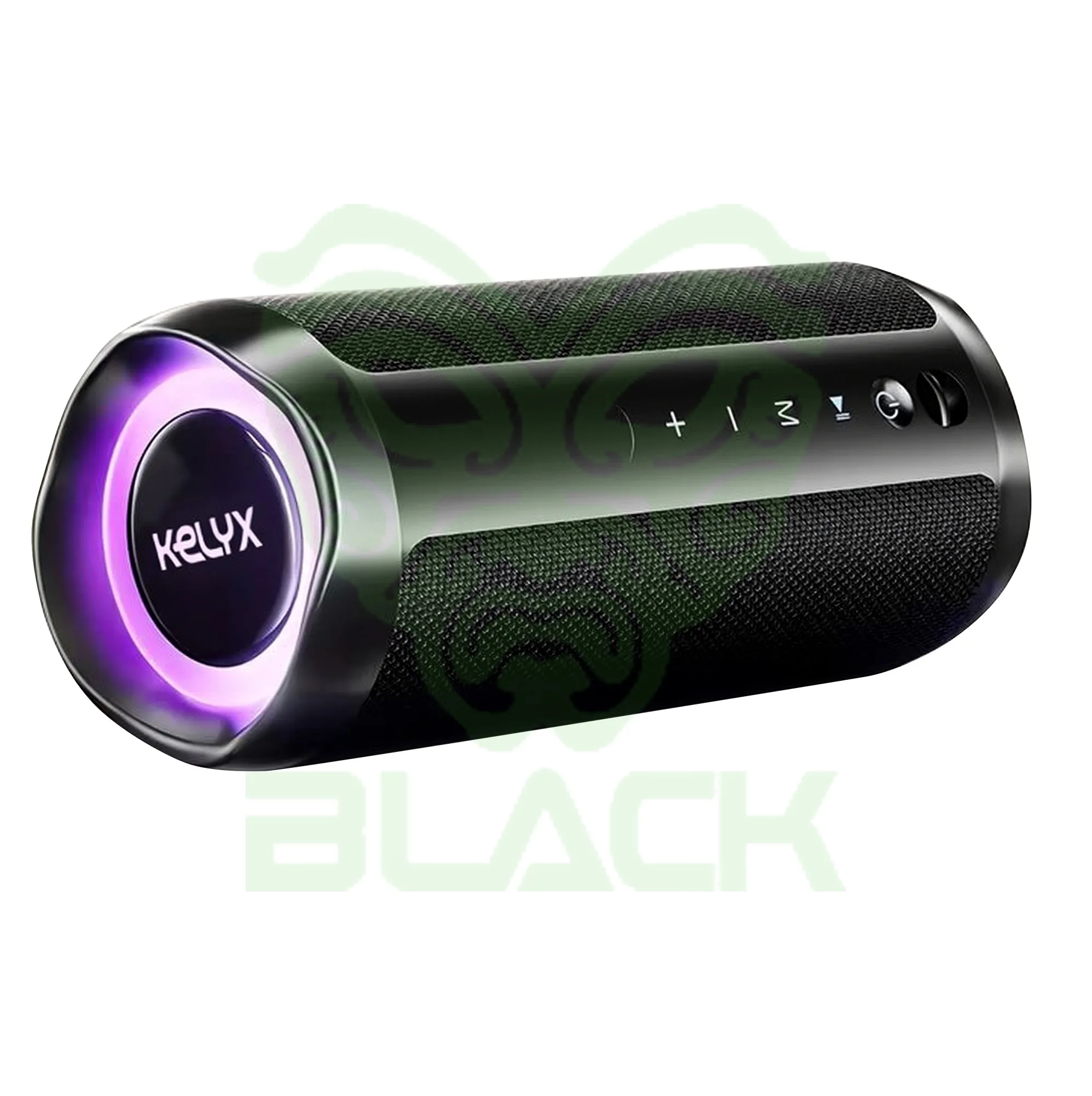 PARLANTE KELYX BLUETOOTH 2 ALTAVOCES 12W CILINDRO RGB HIFI IPX7 MICROSD / USB